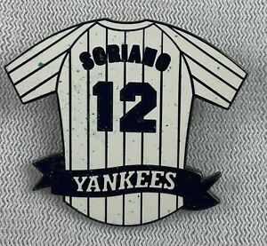 MLB 2002 Yankees uniforme revers/chapeau broche #12-Alfonso Soriano