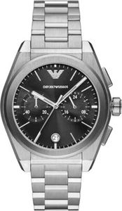 Emporio Armani Men's Chronograph Watch AR11560 Stainless Steel 43mm Black Dial - Picture 1 of 5