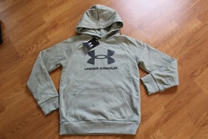 NWT BOYS UNDER ARMOUR SZ M 8-10 HOODIE LOGO - Picture 1 of 5