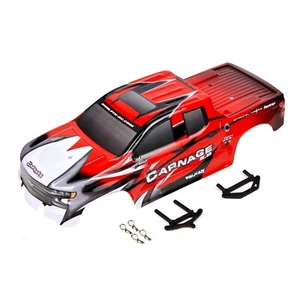 FTX Carnage Bodyshell Body Shell in Red with Body Mounts Clips FTX6345R - Picture 1 of 2