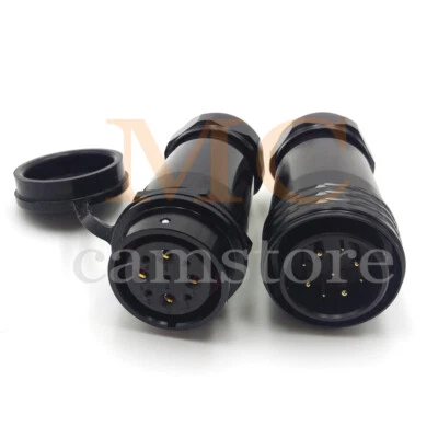 WEIPU SA28 9Pin Bulkhead IP68 Waterproof Plug & Socket Connector 500V/25.5A  - Image 1 of 4