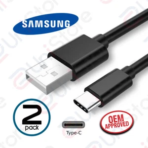 Original Samsung Galaxy S9/S9+/Note 9/S8/S8+ USB-C Fast Charging Cable - 2 Pack - Picture 1 of 7
