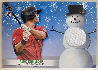 Alex Kirilloff 2021 Topps Holiday RELICS PATCH RC Rookie Minnesota Twins - Image 1 of 2