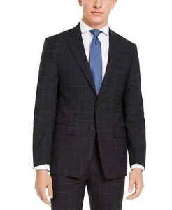 Chaqueta de traje de lana Calvin Klein X-Fit Infinite elástica ventana - Imagen 1 de 3