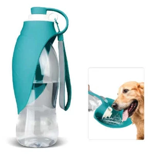 SuperDesign Foldable Leaf Dog Water Bottle – Portable Pet Hydration Solution for - Picture 1 of 5