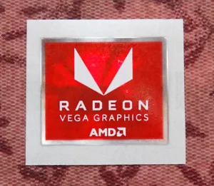 AMD Radeon Vega Graphics Sticker 16.5 x 19.5mm Case Badge - Picture 1 of 1