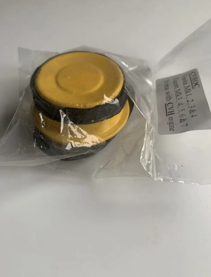 Yellow Metal Oil Filler Cap Ford Escort Sierra Fiesta CVH Engine XR3 XR3i XR2 RS - Image 1 of 2