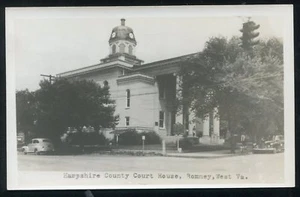 Romney West Virginia wv Hampshire County Court House real photo postcard RPPC - Picture 1 of 2