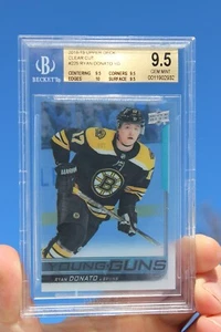 2018-19 Ryan Donato YG Young Guns Clear Cut Acetate BGS 9.5 Gem Mint Rookie RC - Bild 1 von 2
