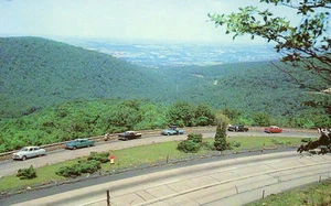 Sin precio base Uniontown Pa Point Lookout autos de la década de 1950 postal y postal - Imagen 1 de 1