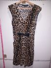 Mela Love London Sleeveless&Belt Size 14 Dress Animal Print Express Shipping