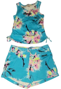 Justice Girls Tank Top And Shorts Set Pink Size 10 - Picture 1 of 3