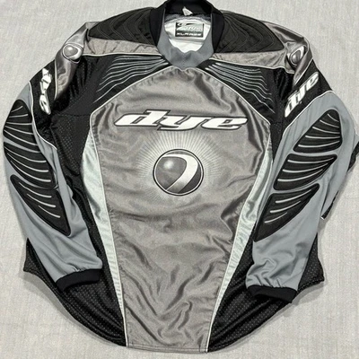 Camiseta deportiva vintage de paintball Dye XL C6 negra gris acolchada manga larga carreras Foto 1 de 4