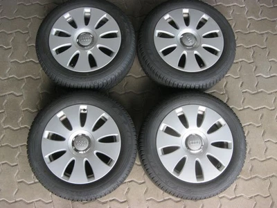 Kompletträder Alufelgen Ganzjahresreifen Audi A4 B7 8E 7Jx16 ET42 205/55R16 94V - Bild 1 von 4