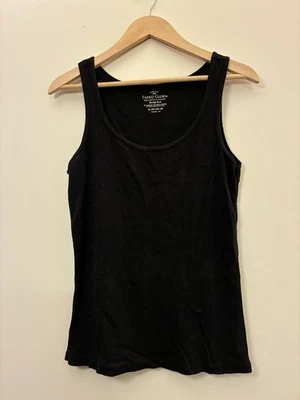 Faded Glory Women's Solid Back Organic Cotton Rib-Knit Sleeveless Tank XL 16-18 - Image 1 of 3