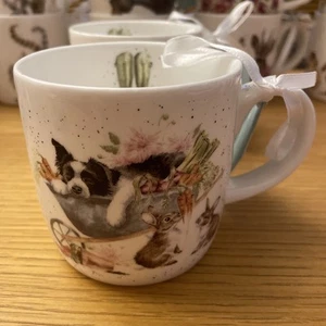 BNWT Royal Worcester Wrendale Designs By Hannah Dale ‘Sleeping On The Job’ Mug - Picture 1 of 8