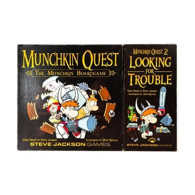 SJG Munchkin Quest Collection #6 - Jogo Base + 2 Expansões! Muito bom+/quase perfeito - Imagem 1 de 2