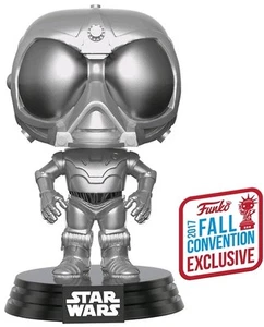 Figura Vinilo Funko Pop Star Wars Rogue One Estrella de la Muerte Droide Cromo NYCC 2017 #188 - Imagen 1 de 3