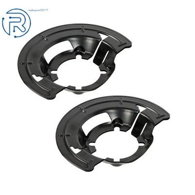 Par de placas protetoras contra poeira freio dianteiro para Ford F250 F350 Super Duty 1999-2004 - Imagem 1 de 4