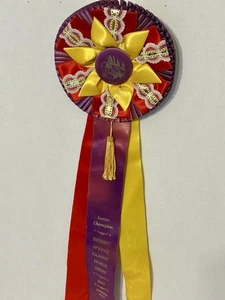 Vintage Desert Spring Classic Horse Show Ribbon Junior Champion 1987 reinrassiges Stutfohlen - Bild 1 von 8