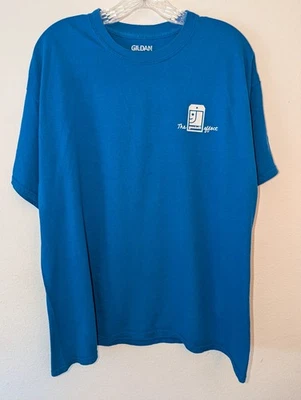 Gildan Men's XL Blue Short Sleeve Tshirt The Goodwill Effect Employee Crew Neck - Imagem 1 de 2