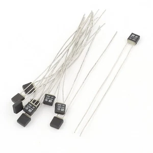 10Pcs RH 130C Double Lead Temperature Control Thermal Fuse 250V 2A Black - Picture 1 of 1