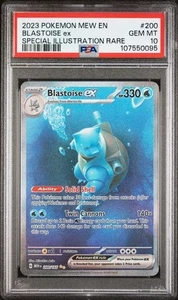 2023 Pokemon Mew EN-151 Special Illustration Rare #200 Blastoise EX PSA 10 - Bild 1 von 2