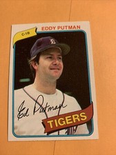#59 Eddy Putman Detroit Tigers 1980 Topps Baseball Card Cb20