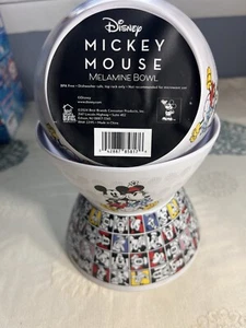 3 Disney Mickey Mouse & Minnie Melamine Soup/Salad/Cereal Bowls (BPA Free) NEW - Picture 1 of 3