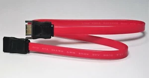 SATA 2 Male To Female Extension Data Cable 7 Pin Lead 50CM SSD HDD Hard Drive - Picture 1 of 3