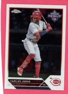 2023 TOPPS PRO DEBUT CHROME CARLOS JORGE PDC #74 - Picture 1 of 1