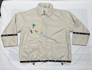 Vintage Mickey And Co Puffer Jacket Large Buttons Size 40 Authentic Classic - Picture 1 of 21