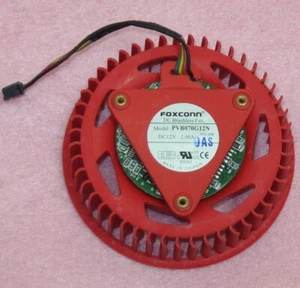 75mm ATI Radeon Video Card Fan Replacement 37mm 4Pin Foxconn PVB070G12N 2.0A R42 - Picture 1 of 5