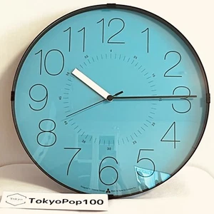 MoMA Exclusive Lemnos CARA Wall Clock Turquoise Stylish Design - Made in Japan - Picture 1 of 3