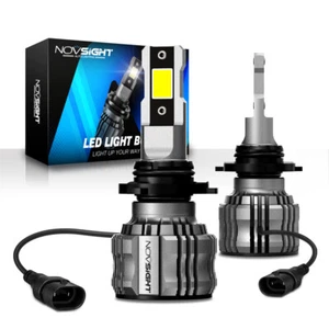 NOVSIGHT 2X 72W 15000LM LED Headlight KIT or Canbus Error Free 6500K Bulbs White - Picture 1 of 12