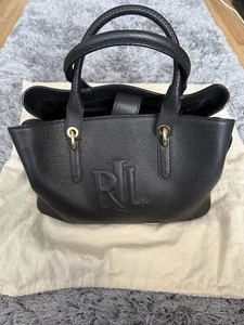 Lauren Ralph Lauren Leather Medium Hayward Satchel Tasche - Bild 1 von 8