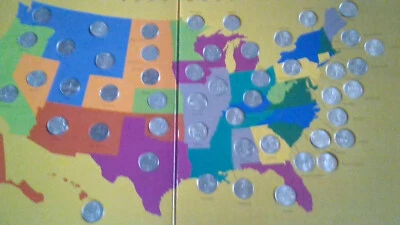 1999-2008 First State Quarters of the United States Collector's Map Complete Set - Image 1 of 4