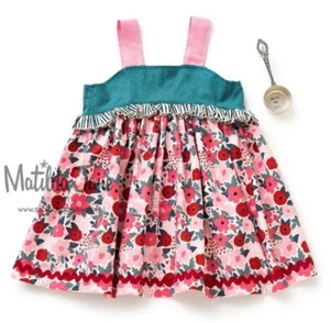 Girls Matilda Jane Platinum Pink Shower With Flowers Lulu Top Size 8 NWOT (5/8) - Picture 1 of 7