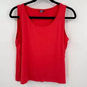 Rip Skirt Tank Top Women's Large Pink Knitted Sleeveless Scoop Neck Wide Strap - Picture 1 of 9