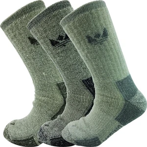 Mens 85% MERINO Wool Work Boot Thick Hiking Winter Thermal Socks Size 1 PAIR - Picture 1 of 4