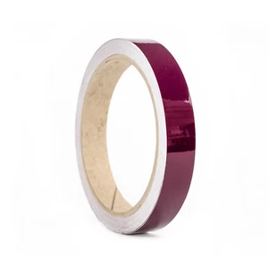 Zierstreifen Bordeaux Rot Glanz 16mm Linien Aufkleber Autostreifen Rallye Stripe - Picture 1 of 7