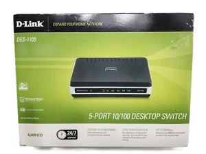 D-Link 5-Ports External 10/100 Desktop Switch DES1105 - Picture 1 of 8