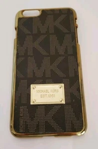 Michaels Kors Snap On Phone Case iPhone 6 Signature Brown With Gold Logo - Picture 1 of 7