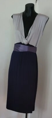 Tiffany Rose Maternity Dress Silver and Blue UK Size 4 - Image 1 of 4