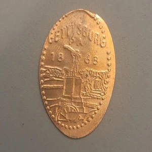 Uncommon RETIRED Gettysburg, PA 1863 Elongated Smashed Pressed Penny - Picture 1 of 2