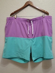 Baúles de baño para hombre SONOMA Violet & Aqua Colorblock talla 2XB NUEVOS CON ETIQUETAS - Imagen 1 de 11