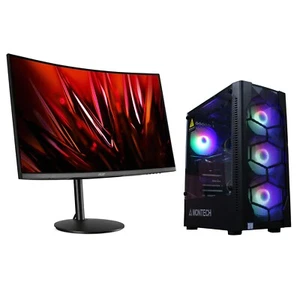 Custom Gaming Desktop PC i7 SSD HD 16GB GTX 980 4GB WiFi BT W10 + 32" 2K Curve - Picture 1 of 15