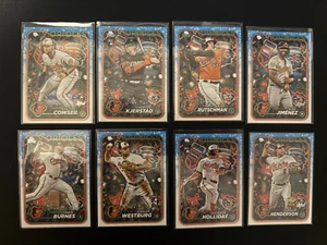 2024 Topps Holiday Orioles TEAM SET (8 Base Cards) Holliday, Adley, Gunnar - Bild 1 von 1
