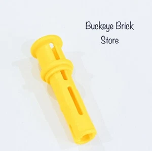 NEW Lego Yellow Technic, Pin 3L Friction Ridges Lengthwise & Bush Stop 8421 8457 - Picture 1 of 3