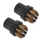 2pcs Brass Brush Head Replacements Renew Your For Steam Mop X5's Cleaning Power